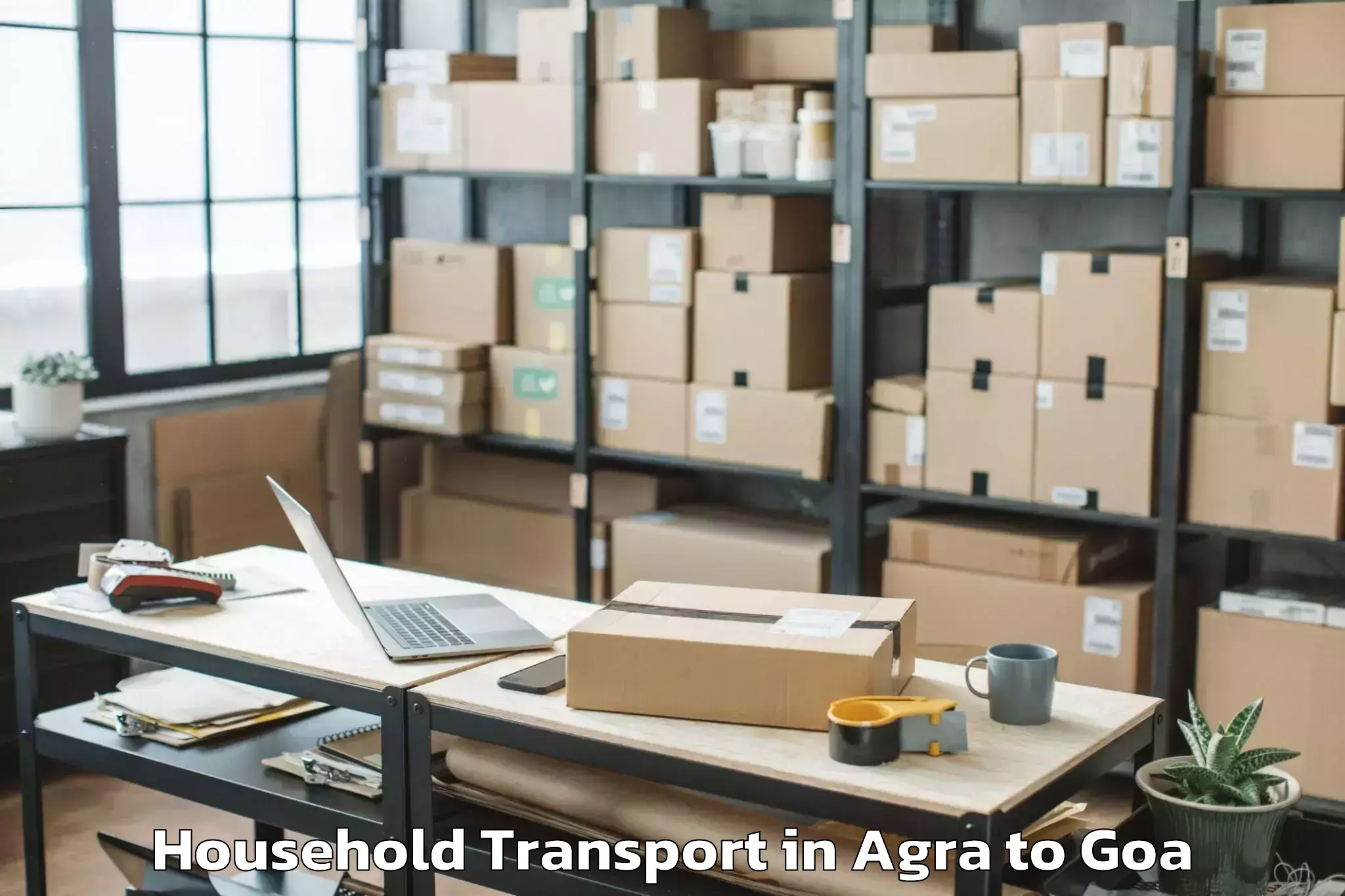 Reliable Agra to Goa University Taleigao Household Transport